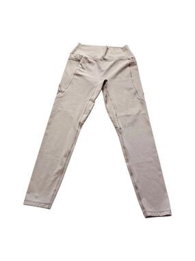 Vital Apparel Tan Beige Leggings Pockets Size XL Athletic Athleisure Gym